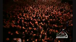 مراسم عزاداری شب نهم محرم با نوای کربلایی جواد مقدم، هیئت غریب مدینه امیرکلا