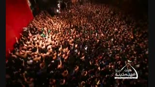 مراسم عزاداری شب نهم محرم با نوای کربلایی جواد مقدم، هیئت غریب مدینه امیرکلا