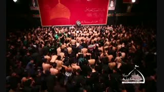 مراسم عزاداری شب دهم محرم با نوای کربلایی جواد مقدم، هیئت غریب مدینه امیرکلا