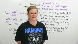 Learn the FUTURE PROGRESSIVE TENSE in English