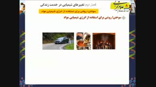 سوختن؛ روشی برای استفاده از انرژی شیمیایی مواد - علوم هشتم ترمیم ونیر