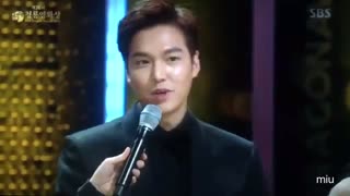 مراسم اهدای جایزه لی مین هو امروز جو ش جوش