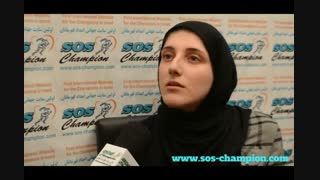 سولماز بازرگان قهرمان پرتاب دیسک رفع غبغب