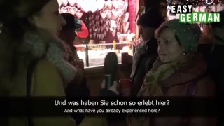 قسمت 60 مکالمات خیابانی در آلمان-**بازیرنویس*||Auf dem Weihnachtsmarkt||