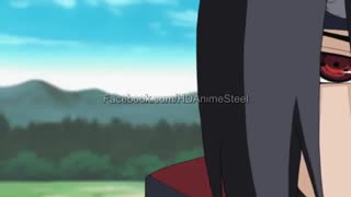 Naruto, Kakashi, Chio and Sakura fight Itachi