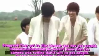 INFINITE - She`s Back Shooting[ENG Sub] - Cutest Lee Sung Jong Moment among his hyungs