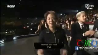 اهدای جایزه K-pop Fan’s Choice – Female به گروه FX در مراسم MAMA2015