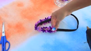 هدبند‌ با گل های مصنوعی