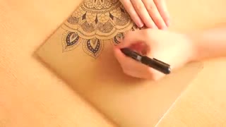 تزیین جلد دفتر