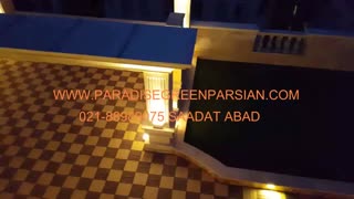 roof garden at night - Tehran- فیلم  روف گاردن  - لنداسکیپ و محوطه سازی - اجرای پرگولا در روف گاردن.