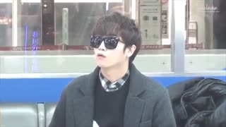 یونگ  سنگ و هیونگ جون  امروز 11 سپتامبر در فرودگاه به سمت ژاپن