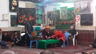 اجرای تعزیه شهادت امام رضا (ع) در هئیت و حسینیه حضرت ولی عصر (عج) افتریهای مقیم تهران