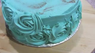 دیزاین کیک شکل گل رز