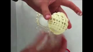 ساخت کاسه ی شکلاتی روی یخ-عالیه