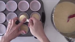 3D Heart Inside Cupcake