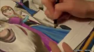 یک نقاشی فوق العاده از انیمیشن منجمد (توضیحات مهم)