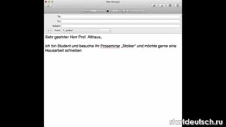 E-Mails schreiben - Teil  2