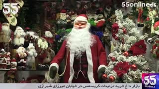 بازار داغ خرید تزئینات کریسمس در خیابان میرزای شیرازی