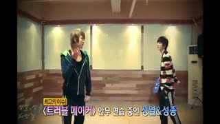 INFINITE - Lee Sung Yeol & Lee Sung Jong - Trouble Maker making - پشت صحنه کنسرت Troublemaker از سونگ یئول و سونگ جونگ اینیفینیت
