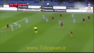 پیروزی پر گل رم در برابر سمپدوریا