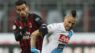 خلاصه بازی:  آث میلان  1 - 2  ناپولی