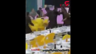 جنگ خونین تن به تن خانواده عروس و داماد در تالار عروسی بوکان !!!