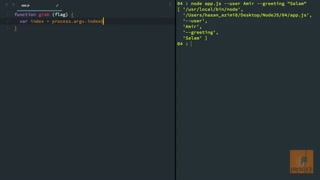 مبحث process argv در نود جی اس