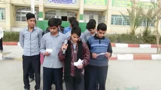 نماهنگ جشن ۱۲ بهمن (بازگشت امام خمینی به ایران ) در هنرستان شهید بصیر زاده.