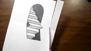 آموزش نقاشی دروازه 3 بعدی  زیبا