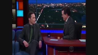 حضور Jim Parsons در برنامه The Late Show with Stephen Colbert