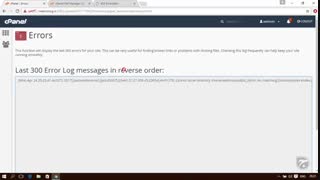 آموزش Cpanel - قسمت 46 Errors