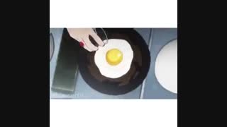 نیمرو درست کردن ایتاچی خنده دار