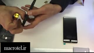 آموزش تعویض تاچ وال سی دی lumia 730 و735 درmacrotel.ir