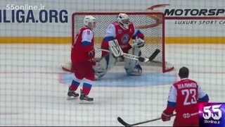 وقتی اسطوره های هاکی روسیه کنار پوتین کم می آورند