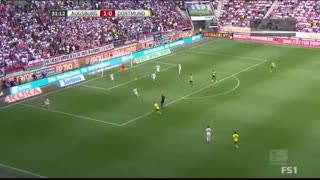 خلاصه  بازی :  آگزبورگ  1 -  1  دورتموند
