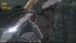نبرد ارن با تایتان زرهپوش پارت 1 Attack on titan