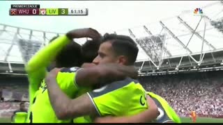 خلاصه بازی  : وستهام   0  -  4   لیورپول