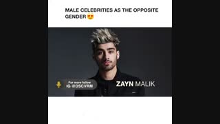 سلبریتی های مرد وقتی زن میشن باحال دیدنی خنده دار جالب بخند