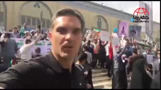 خبرنگار آمریکایی از حضور گسترده حامیان رئیسی میگوید ...