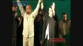 حماسه رئیسی و قالیباف در مصلای تهران