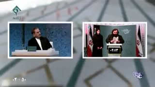 اولین فیلم از حضور دختر وزیر در استودیو مناظره