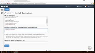 آموزش cPanel - قسمت 57 Hotlink Protection