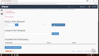 آموزش cPanel - قسمت 60 Perl Modules