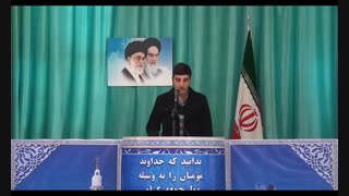 سخنرانی محراب نجعی نژاد در خطبه‌های نماز جمعه