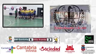 دیدار تیم های سانتونا و ویلاآراندا در  لیگ DHP  هندبال اسپانیا2018/19