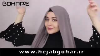 دو مدل آموزش بستن شال