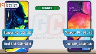 مقایسه گوشی های سامسونگ Galaxy A50 با Galaxy A80