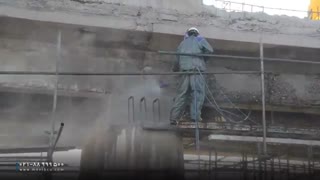 ترمیم پل بتنی با دستگاه واترجت صنعتی فشار قوی