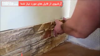 نمای سنگی زیبا برای اطراف شومینه