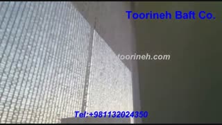 توری سایبان سفید برای سایه اندازی و پوشش آپارتمان